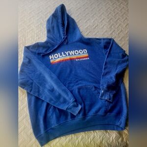 Vintage Blue Hollywood, CA  Hoodie